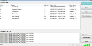 INVISA-BEAM patient monitoring software